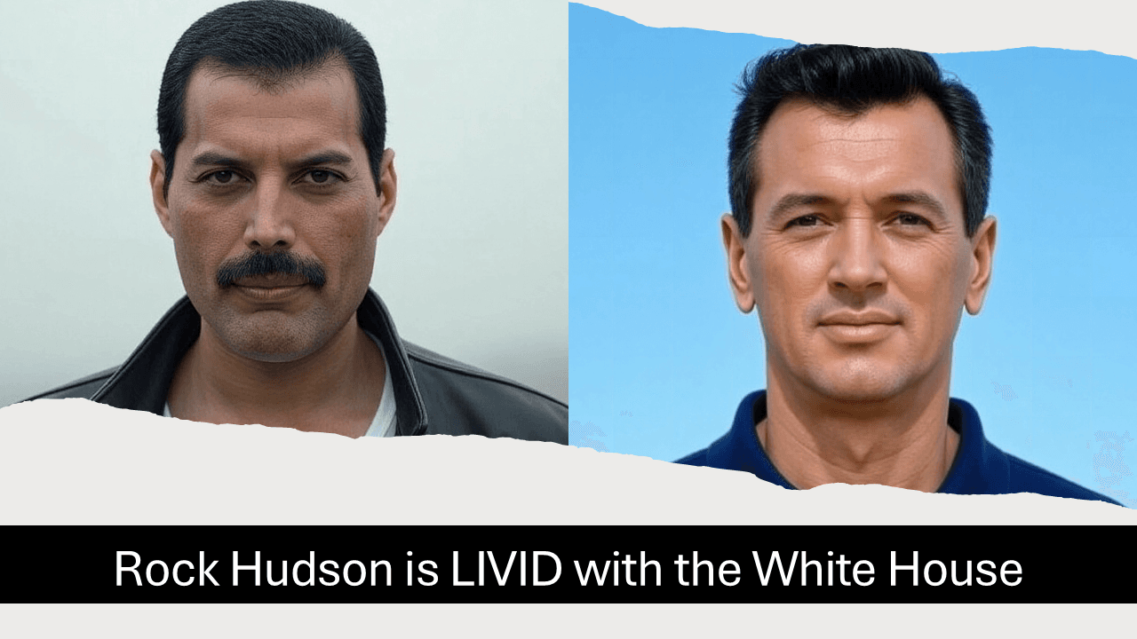 Rock Hudson is livid with the White House