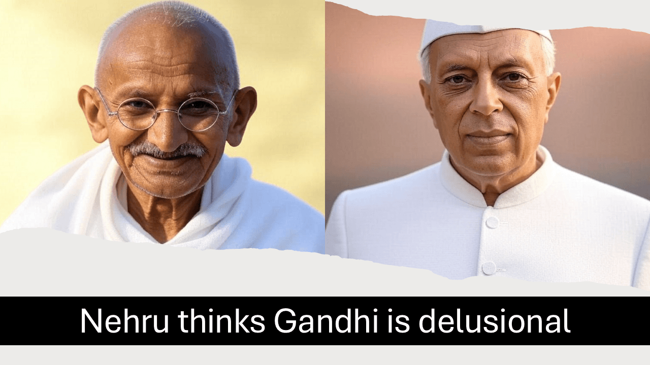 Nehru thinks Gandhi is delusional