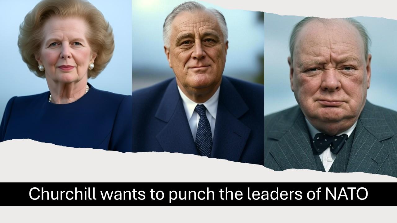 Churchill wants to punch the leaders of NATO