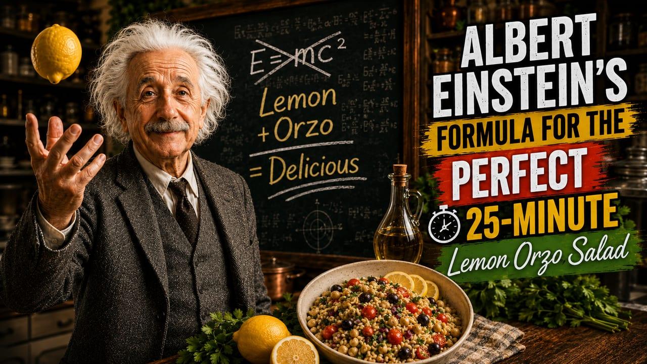 Albert Einstein's Formula for the Perfect Lemon Orzo Salad