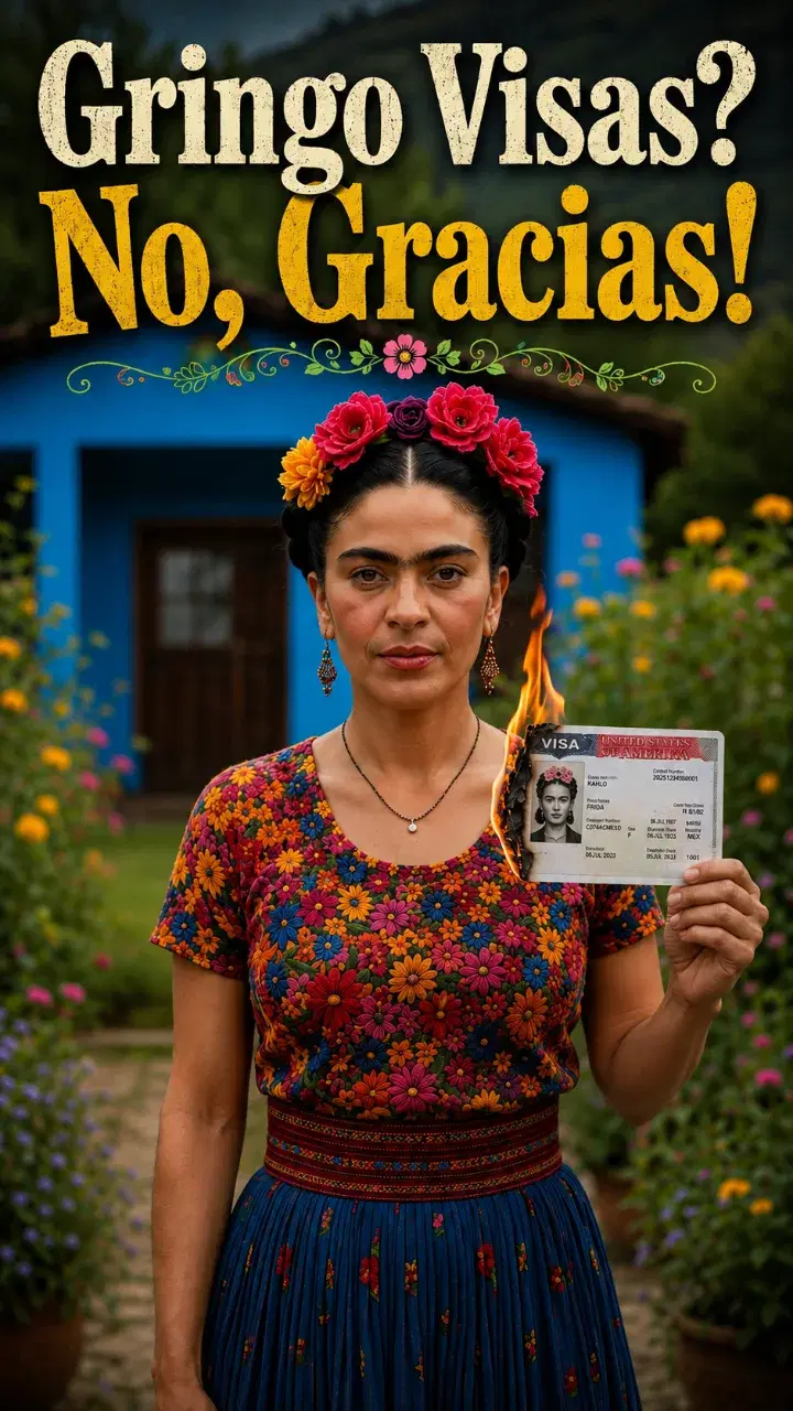 Frida Kahlo — Crying Over Gringolandia: Frida Kahlo on the Marina del Pilar Visa Scandal