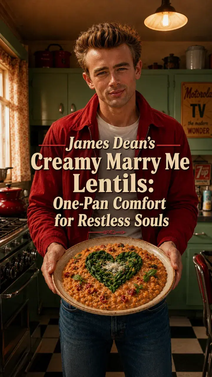 James Dean — James Dean’s Creamy Marry Me Lentils: One-Pan Comfort for Restless Souls