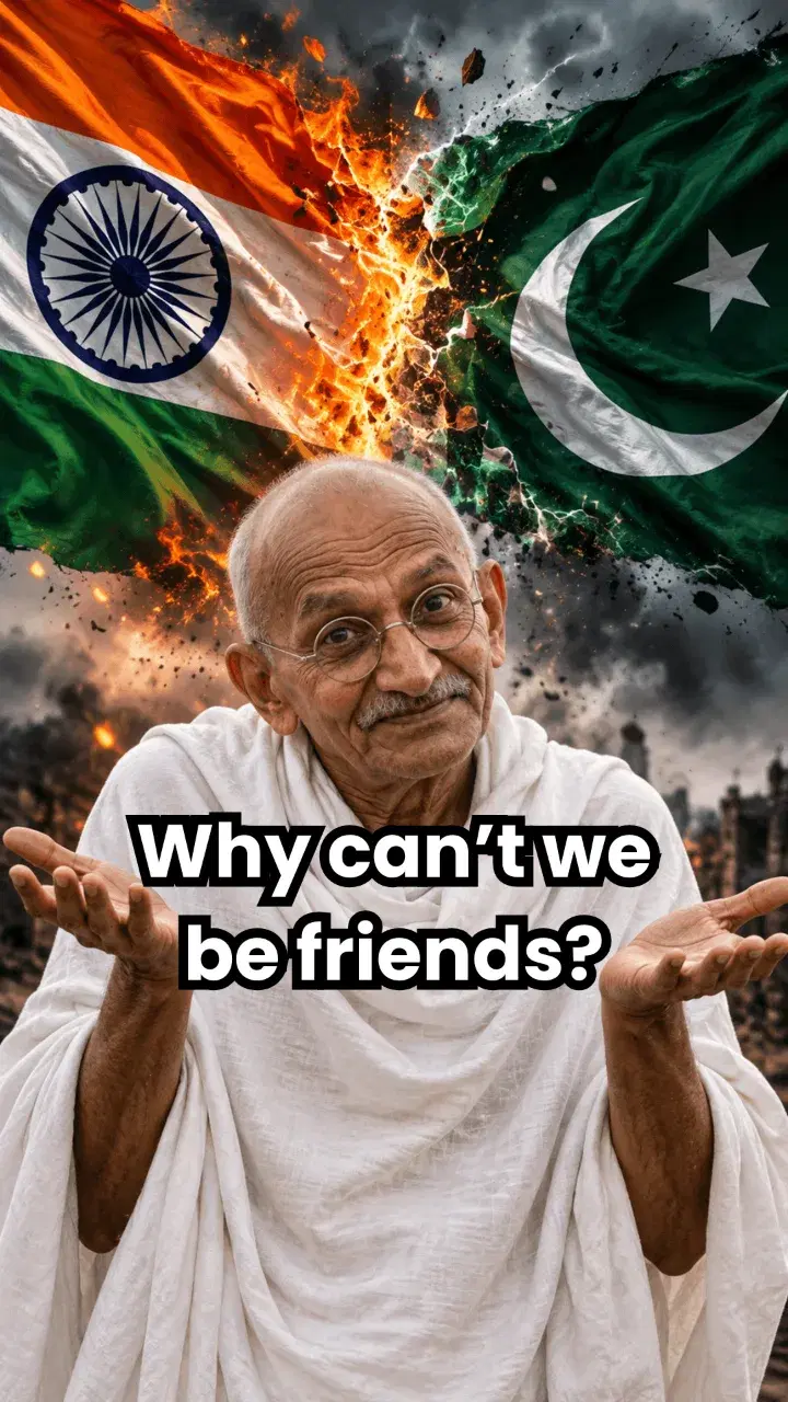 Mahatma Gandhi — Why can't we be friends?