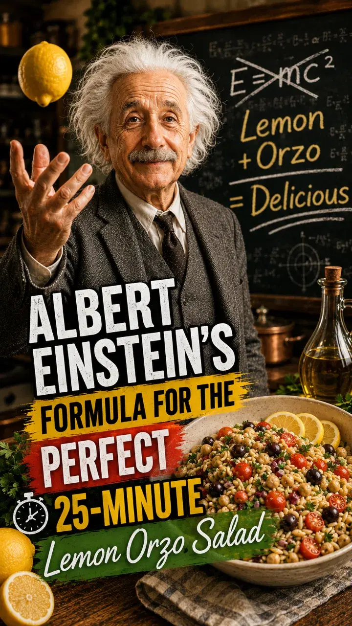 Albert Einstein — Albert Einstein’s Formula for the Perfect 25-Minute Lemon Orzo Salad
